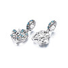 Rack Plating Alloy European Dangle Charms MPDL-N039-220A-2