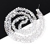 Electroplate Transparent Glass Beads Strands EGLA-N022-09A-B11-2