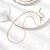 1.5MM Brass Cable Chain Curb Chain Necklaces for Women NJEW-JN05555-02-1