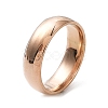 Ion Plating(IP) 304 Stainless Steel Flat Plain Band Rings STAS-I160-A-RG-1