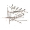 Tarnish Resistant 304 Stainless Steel Flat Head Pins STAS-G185-07P-0.6x30mm-1