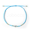 Glass Seed Beads & Resin Braided Bead Bracelets LS-TK7632-10-1