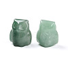 Natural Green Aventurine Owl Display Decorations G-N345-04D-2