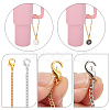Flat Round with Letter Alloy Enamel Wine Glass Charms AJEW-AB00184-19-3