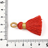 Polycotton(Polyester Cotton) Tassel Pendant Decorations FIND-N006-01G-3