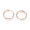 Ion Plating(IP) 304 Stainless Steel Huggie Hoop Earrings EJEW-F111-20mm-RG-2