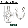 14Pcs Brass Locket Pendants KK-BC0014-97-2