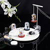 6 Sets 3 Colors Iridescent Glass Dome Cover DJEW-PH0001-27-4