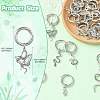 24Pcs 12 Styles Snake Alloy Shoes Charms HJEW-CJ00084-2