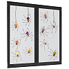 12Pcs 6 Colors Copper Wire Wrapped Natural Banded Agate Spider for Door Window Protection HJEW-NB00186-1