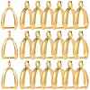 120Pcs Grade AA Brass Ice Pick Pinch Bails for Pendant Making KK-SC0005-20G-1