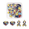 8Pcs 2 Style Enamel Alloy Pendants ENAM-LS0001-09P-1