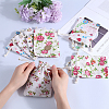 4 Styles Flower Print Burlap Packing Pouches ABAG-BBC0001-03B-3