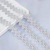 Polyester Lace Ribbons OCOR-WH0082-20B-3