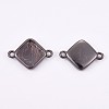 Brass Cabochon Connector Settings KK-F748-11B-1
