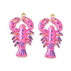304 Stainless Steel Enamel Pendants STAS-Q119-16G-02-1