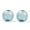 Transparent Blow High Borosilicate Glass Globe Beads X-GLAA-T003-09E-2