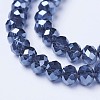 Electroplate Glass Beads Strands EGLA-A034-T8mm-A14-3