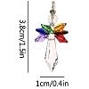 Glass Angel Pendant Decorations HJEW-PW0002-03D-1