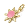 Rack Plating Brass Enamel Charms KK-K392-50G-01-2