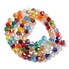 Transparent Electroplate Glass Beads Strands EGLA-A039-T4mm-B29-2