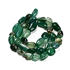 Natural Green Onyx Agate(Dyed & Heated) Beads Strands G-P568-C14-01-3