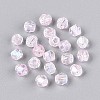 Transparent Spray Painted Glass Beads X1-EGLA-N018-4mm-11-2