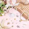 590Pcs 4 Styles CCB Plastic Beads CCB-PA0001-22-4