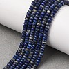 Natural Lapis Lazuli Beads Strands G-P354-10-4x2mm-2