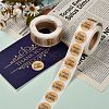 Self-Adhesive Kraft Paper Gift Tag Stickers X-DIY-G013-A18-5