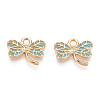 Light Gold Plated Alloy Pendants ENAM-T009-69B-RS-2