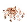 201 Stainless Steel Bead Cap Pendant Bails STAS-L244-27D-RG-1