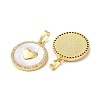 Valentine"s Day Brass Micro Pave Clear Cubic Zirconia Pendants KK-B083-41J-G-2
