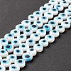 Handmade Evil Eye Lampwork Beads Strands LAMP-F023-B06-4