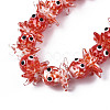 Handmade Bumpy Lampwork Beads Strands LAMP-N021-37C-3