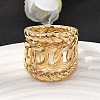 304 Stainless Steel Wide Band Finger Rings SA-CBAB122-05G-01-3