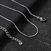 0.9MM 304 Stainless Steel Snake Chain Necklaces for Women Men STAS-V011-04A-P-1