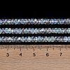 Electroplate Glass Beads Strands GLAA-Q105-03F-4
