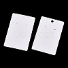 Rectangle Paper One Pair Earring Display Cards with Hanging Hole CDIS-YWC0001-01-3