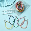 Trendy Braided Imitation Leather Bracelet Making BJEW-YW0001-09-6
