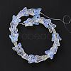Transparent Glass Beads Strands GLAA-F114-04E-3