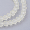 Baking Paint Transparent Glass Bead Strands GLAA-S031-6mm-23-3