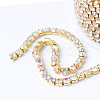 Brass Rhinestone Strass Chains CHC-T001-SS18-02C-2