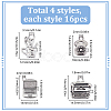 4 Styles Tibetan Style Alloy Pendants FIND-SC0011-03-2