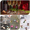 160Pcs 4 Style Brass Wine Glass Charm Rings KK-SP0001-33P-6