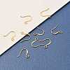 Brass Earring Hooks KK-F824-012G-4