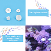24Pcs 2 Style Porcelain Coralline Coral Frag Tiles AJEW-CA0003-37-5
