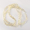 Electroplate Faceted Bicone Glass Beads Strands X-EGLA-P017-4mm-14-1