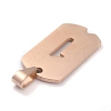 Ion Plating(IP) 304 Stainless Steel Pendants STAS-O127-C01-3