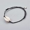 Adjustable Cowrie Shell Anklets AJEW-AN00242-2